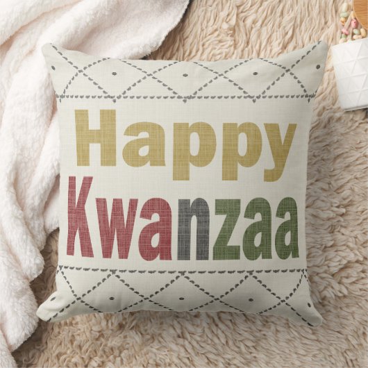Kwanzaaの家の装飾の装飾用クッション クッション (ブランケット)