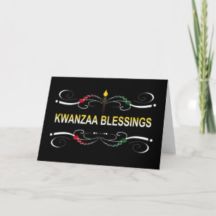 kwanzaaの洗練された恵み シーズンカード