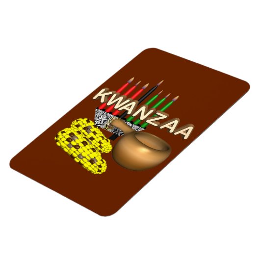 Kwanzaaの蝋燭- マグネット (左側)