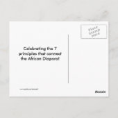 KWANZAAの郵便はがき ポストカード (裏面)