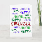 Kwanzaaカード シーズンカード (正面)