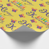 Kwanzaa幸せなパターン ラッピングペーパー (角)