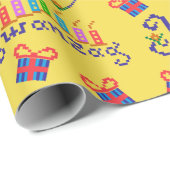 Kwanzaa幸せなパターン ラッピングペーパー (ロールコーナー)