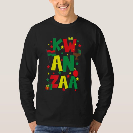 Kwanzaa Celebration Kinara Candles Jubilee Tシャツ (正面)
