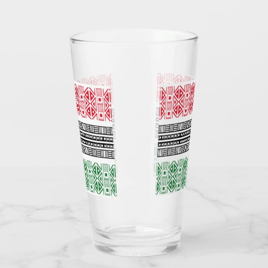 Kwanzaa Flag Patterns タンブラーグラス (左)