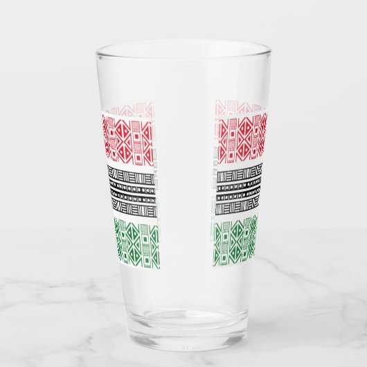 Kwanzaa Flag Patterns タンブラーグラス (右)