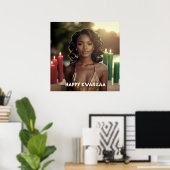 KWANZAA - HAPPY KWANZAA -  ポスター (ホームオフィス)