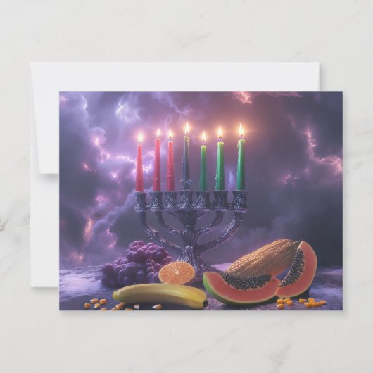 KWANZAA - HAPPY KWANZAA -  出欠カード (正面)
