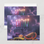KWANZAA - HAPPY KWANZAA -  出欠カード (正面/裏面)