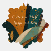 Kwanzaa Holiday Elegance  オーナメントカード (裏面)