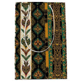 Kwanzaa Holiday Elegance ミディアムペーパーバッグ (正面)