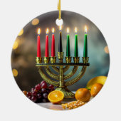 KWANZAA - KINARA -  セラミックオーナメント (裏面)