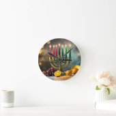 KWANZAA - KINARA -  ラウンド壁時計 (ホーム)