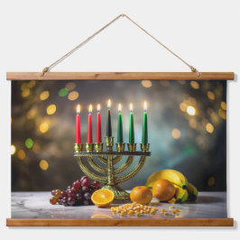 KWANZAA - KINARA -  吊り下げ型タペストリー