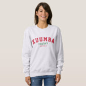 Kwanzaa KUUMBA 創造性 パーソナライズ スウェットシャツ (正面フル)