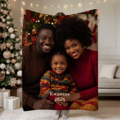 Kwanzaa Photo Fleece Blankets Family Tradition フリースブランケット