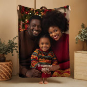 Kwanzaa Photo Fleece Blankets Family Tradition フリースブランケット