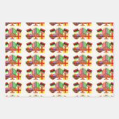 Kwanzaa Table Painting ラッピングペーパーシート (正面)