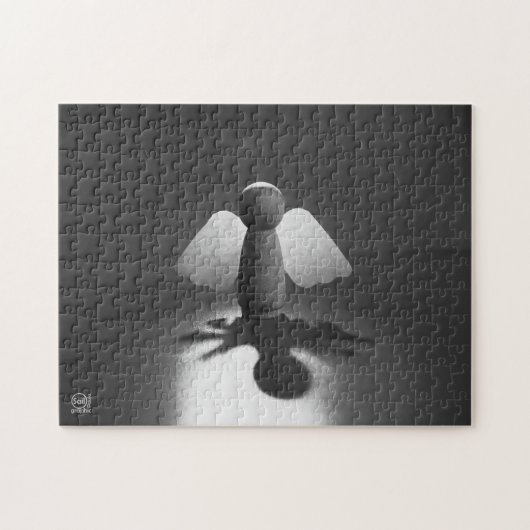 Kwetsbaarheid en breekbaarheid symbolic in Engel. ジグソーパズル (横)