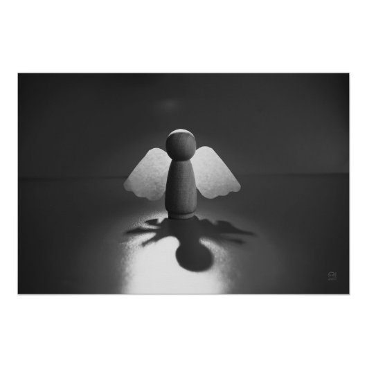 Kwetsbaarheid en breekbaarheid symbolic in Engel. ポスター (正面)