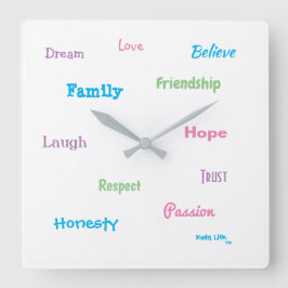 Kwig Life TM スクエア壁時計