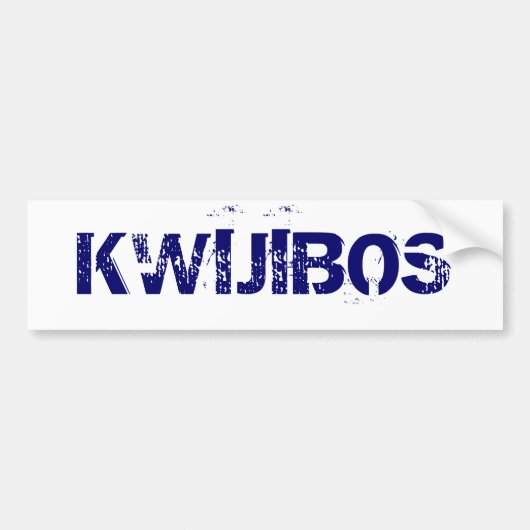 KWIJIBOS バンパーステッカー (正面)