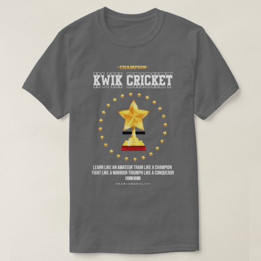 Kwik cricket3 tシャツ (デザイン正面)