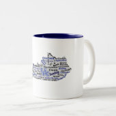 KYワードクラウド(V1青) ツートーンマグカップ (正面右)