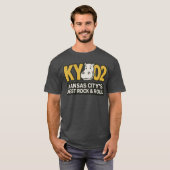 KY 102 カンザスシティ ロック ラジオ ヴィンテージ Tシャツ (正面フル)