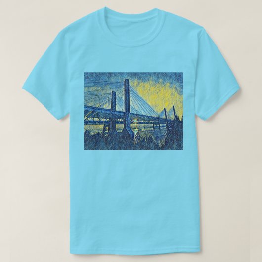 Ky Abraham Lincoln Bridge 絵を描's Louisville Tシャツ (デザイン正面)