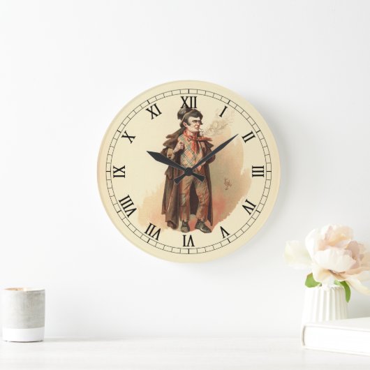 Kydの巧みなドジャー、ディケンズのオリバーツイスト ラージ壁時計 (ホーム)