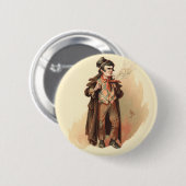 Kydの巧みなドジャー、ディケンズのオリバーツイスト 缶バッジ (正面&裏面)