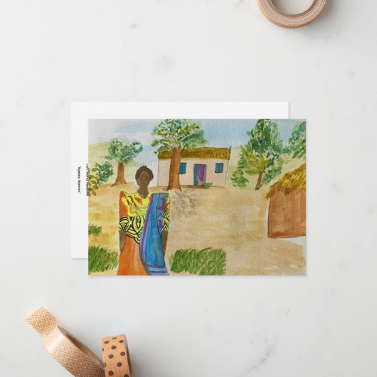 "Kyeeya Woman" Notecard ノートカード (正面/裏面インサイチュ)