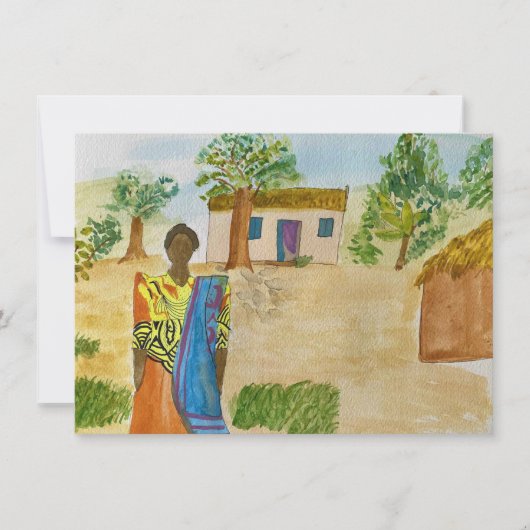 "Kyeeya Woman" Notecard ノートカード (正面)