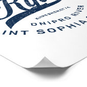 Kyiv Ukraine Retro  ポスター (角)