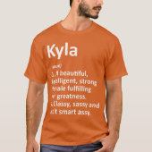 KYLAの定義 パーソナライズド 名前 楽しい クリスマス Tシャツ (正面)
