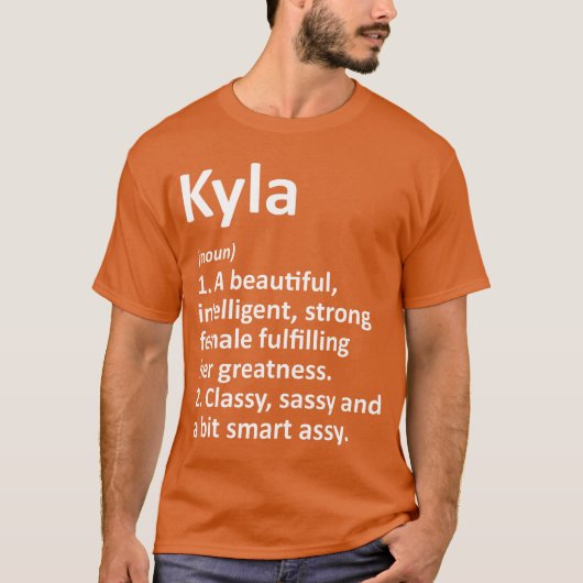 KYLAの定義 パーソナライズド 名前 楽しい クリスマス Tシャツ (正面)