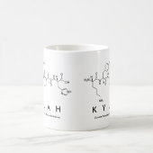 Kylahペプチド名mug コーヒーマグカップ (中央)