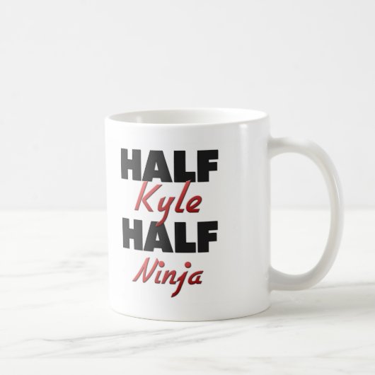 Kyleの半分の半分の忍者 コーヒーマグカップ (右)