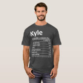 KYLE栄養おもしろい誕生日パーソナライズされた名 Tシャツ (正面フル)