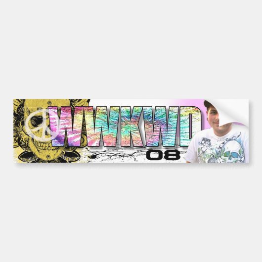 kyle 08のための平和 バンパーステッカー (正面)