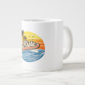 Kyle Retro Sunset Name Design ジャンボコーヒーマグカップ (正面右)