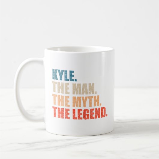 Kyle The Man The Myth The Legend コーヒーマグカップ (左)