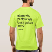 Kyle Trees Tシャツ(オリジナルデザイン) Tシャツ (裏面)
