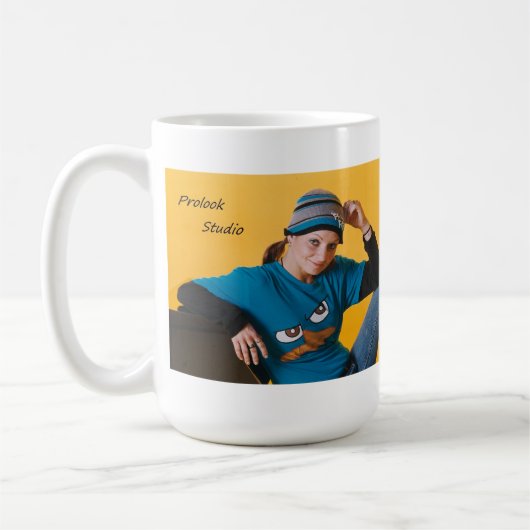 Kyleeは私をGilkey押しません コーヒーマグカップ (左)