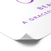 Kylee name meaning purple text personalized ポスター (角)