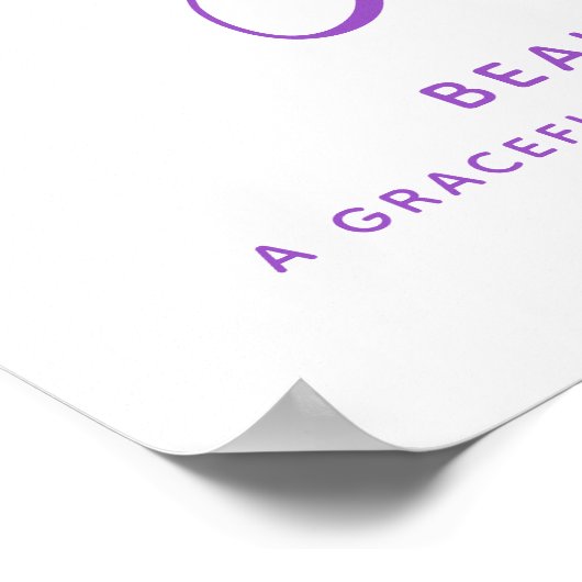 Kylee name meaning purple text personalized ポスター (角)