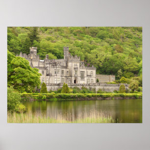 Kylemoreの大修道院、アイルランド ポスター