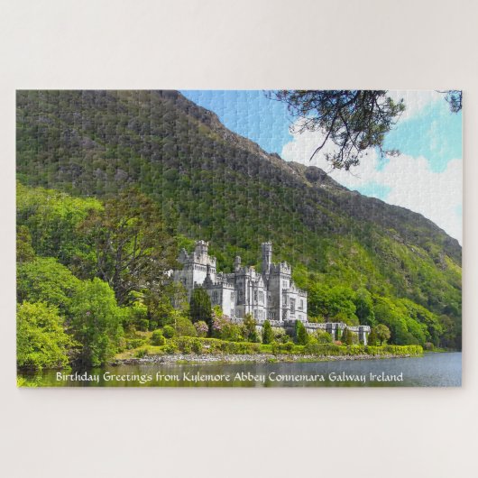 Kylemore Abbey Connemara Galway Ireland.ジグソープ ジグソーパズル (横)