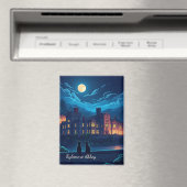 Kylemore Abbey Ireland cats at Night マグネット (インサイチュ (食洗機))